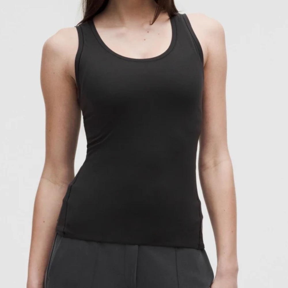 Lululemon Wundermost Ultra-Soft Nulu Scoop-Neck Tank Top Black